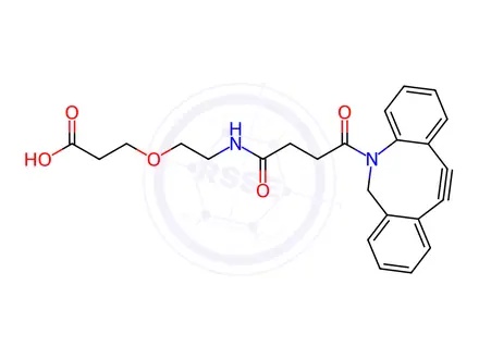 Chemical structure of DBCO-PEG1-acid