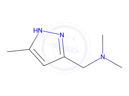 Chemical structure of N,N-Dimethyl-1-(5-methyl-1H-pyrazol-3-yl)methanamine