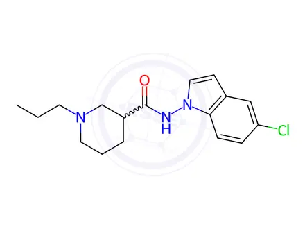 Chemical structure of N-(5-Chloro-1H-indol-1-yl)-1-propylpiperidine-3-carboxamide