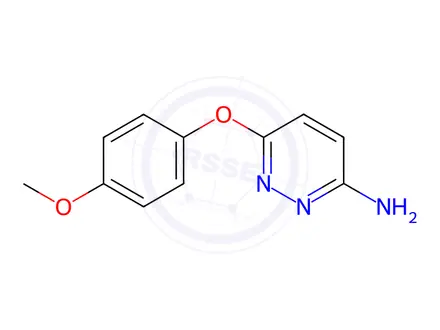 Chemical structure of 6-(4-Methoxyphenoxy)pyridazin-3-amine