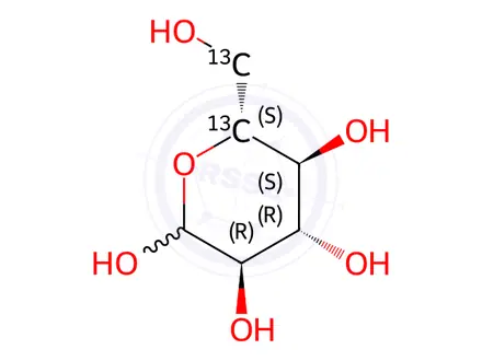 Chemical structure of (3R,4S,5S,6R)-6-(hydroxy(113C)methyl)(613C)oxane-2,3,4,5-tetrol