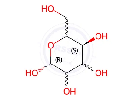 Chemical structure of D-[1-2H]mannose