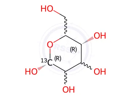 Chemical structure of D-[1-13C]mannose