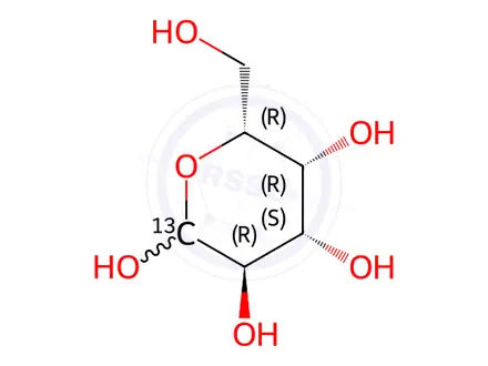 Chemical structure of D-[1-13C]galactose