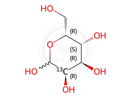 Chemical structure of D-[2-13C]gulose