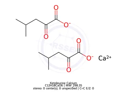 Chemical structure of Ketoleucine Calcium