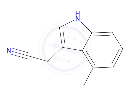 Chemical structure of 2-(4-methyl-1H-indol-3-yl)acetonitrile