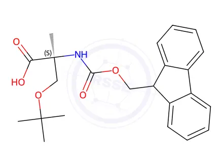 Chemical structure of Fmoc-α-Me-Ser(tBu)-OH