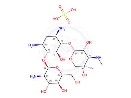 Chemical structure of Gentamycin Sulfate Impurity 14 (Gentamicin X Sulfate)