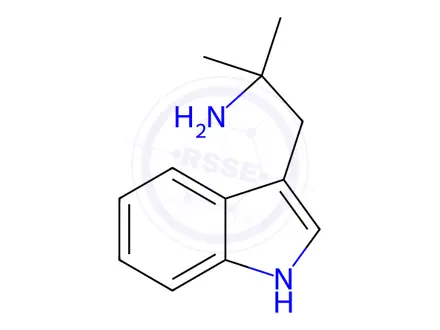 Chemical structure of 1-(1H-indol-3-yl)-2-methylpropan-2-amine
