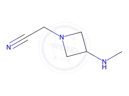Chemical structure of 2-(3-(Methylamino)azetidin-1-yl)acetonitrile
