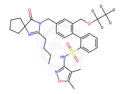Chemical structure of Sparsentan-d5