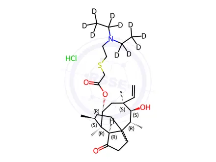 Chemical structure of Tiamulin-d10 Hydrochloride