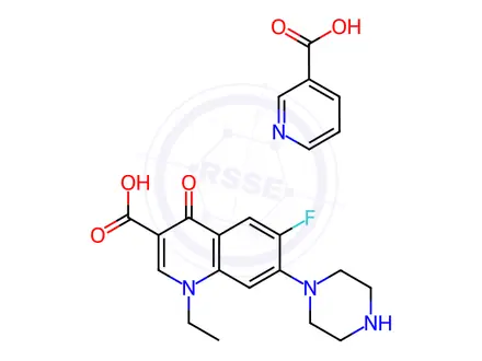 Chemical structure of Norfloxacin Nicotinate