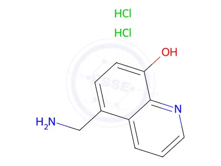 Chemical structure of 5-(Aminomethyl)quinolin-8-ol Dihydrochloride
