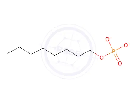Chemical structure of 2-Ethylhexyl dihydrogen phosphate compound with bis(2-ethylhexyl) hydrogen phosphate (1:1)