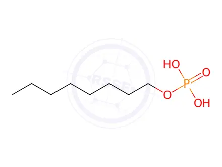 Chemical structure of octyl dihydrogen phosphate