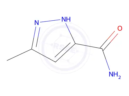 Chemical structure of 5-Methyl-1H-pyrazole-3-carboxamide
