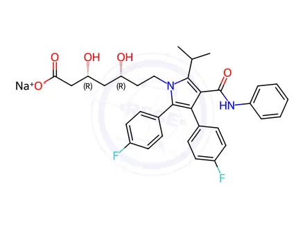 Chemical structure of Atorvastatin EP Impurity C (Na Salt)