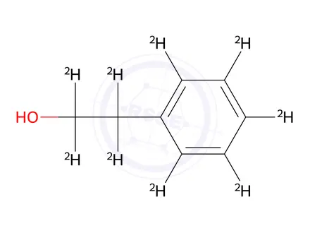 Chemical structure of 2-Phenyl-d5-ethan-1,1,2,2-d4-ol
