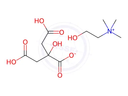 Chemical structure of Choline Dihydrogen Citrate