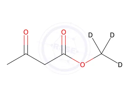 Chemical structure of 3-Oxobutyric Acid Methyl-d3 Ester