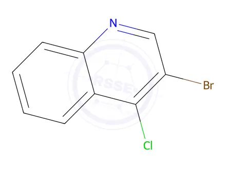 Chemical structure of 3-Bromo-4-chloroquinoline
