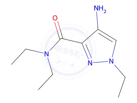 Chemical structure of 4-Amino-N,N,1-triethyl-1H-pyrazole-3-carboxamide