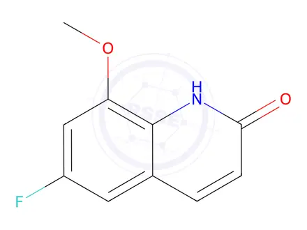 Chemical structure of 6-fluoro-8-methoxy-1,2-dihydroquinolin-2-one