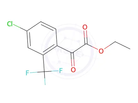 Chemical structure of Ethyl 2-(4-chloro-2-(trifluoromethyl)phenyl)-2-oxoacetate