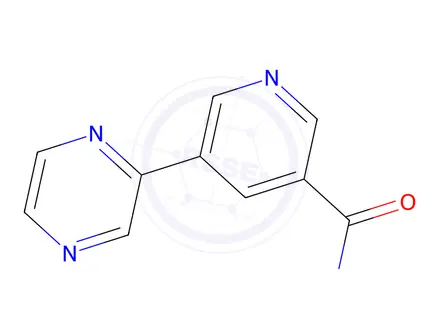 Chemical structure of 5-(Pyrazin-2-yl)nicotinamide