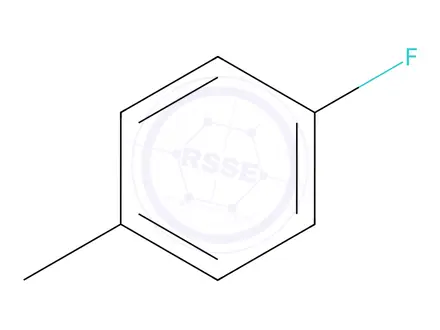 Chemical structure of 4-Fluorotoluene