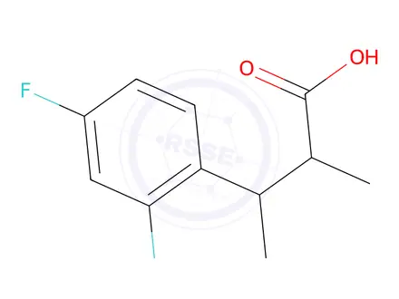 Chemical structure of 3-(2,4-Difluorophenyl)-2-methylbutanoic acid