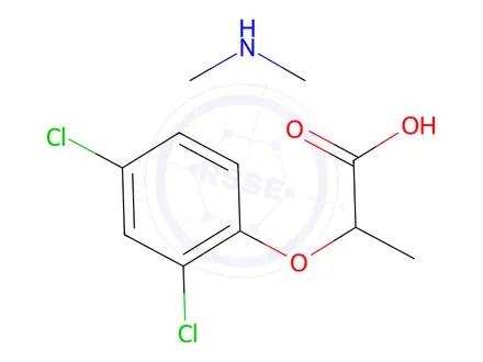 Chemical structure of dimethylammonium (±)-2-(2,4-dichlorophenoxy)propionate