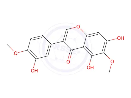 Chemical structure of Iristectorigenin B