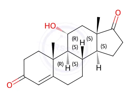 Chemical structure of 11α-Hydroxyandrostenedione
