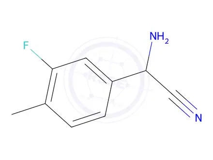 Chemical structure of 2-Amino-2-(3-fluoro-4-methylphenyl)acetonitrile