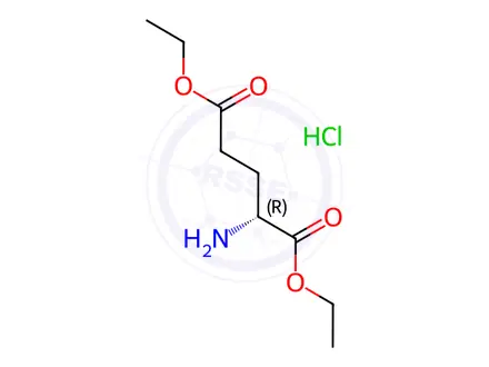 Chemical structure of D-Glutamic Acid diethyl ester hydrochloride