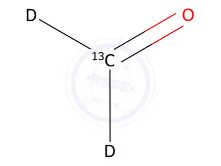 Chemical structure of Formaldehyde 13C,d2