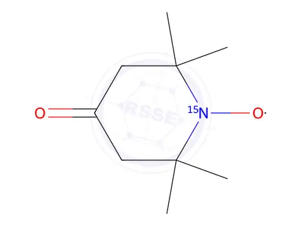 Chemical structure of 4-OXO-2,2,6,6-TETRAMETHYLPIPERIDINE-1-15N-1-OXYL