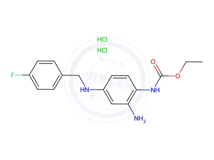 Chemical structure of Retigabine-[D4]