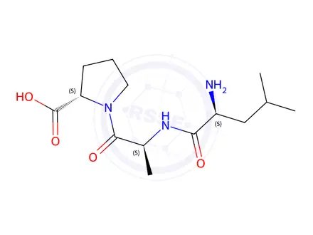 Chemical structure of H-Leu-Ala-Pro-OH
