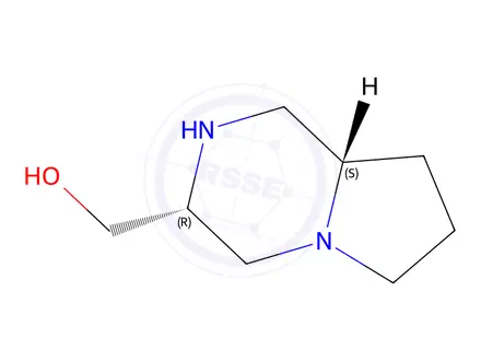 Chemical structure of (3R,8aS)-Octahydro-pyrrolo[1,2-a]pyrazine-3-methanol