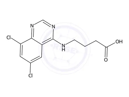 Chemical structure of 4-((6,8-Dichloroquinazolin-4-yl)amino)butanoic acid
