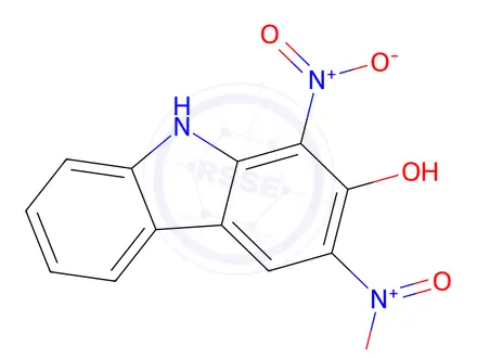 Chemical structure of 2-HYDROXY-1,3-DINITROCARBAZOLE