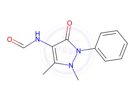 Chemical structure of 4-Formylaminoanti-pyrine