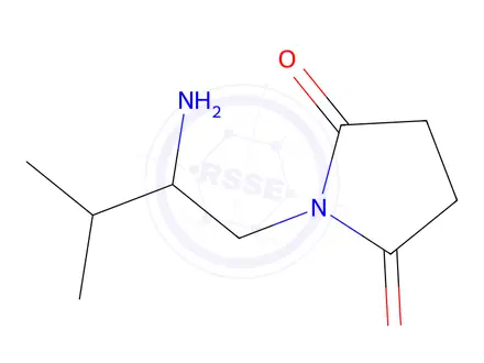 Chemical structure of 1-(2-Amino-3-methylbutyl)pyrrolidine-2,5-dione