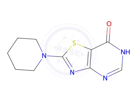 Chemical structure of 2-(piperidin-1-yl)-6H,7H-[1,3]thiazolo[4,5-d]pyrimidin-7-one