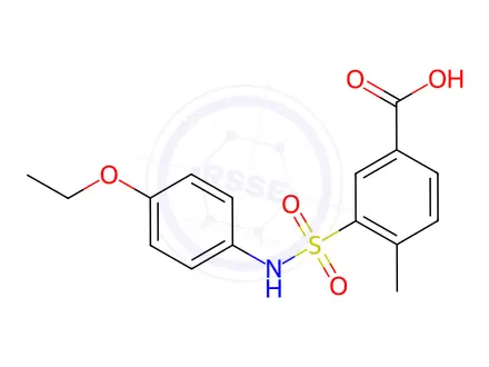 Chemical structure of 3-(n-(4-Ethoxyphenyl)sulfamoyl)-4-methylbenzoic acid