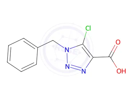 Chemical structure of 1-Benzyl-5-chloro-1H-1,2,3-triazole-4-carboxylic acid